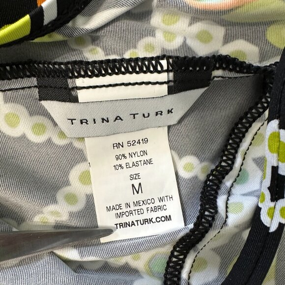 Trina Turk Maxi Dress Size M Kon Tiki Halter - Picture 10 of 16